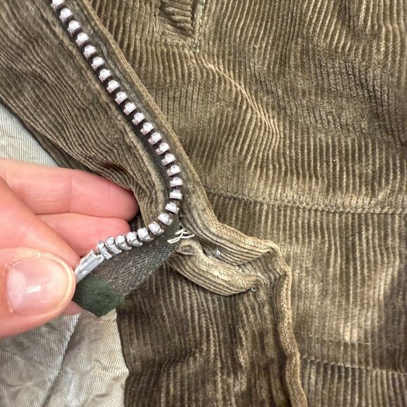 ✅ Mens L VTG Sears Utility Outerwear Brown Corduroy Jacket *Talon Zipper **FLAWS - Picture 9 of 16